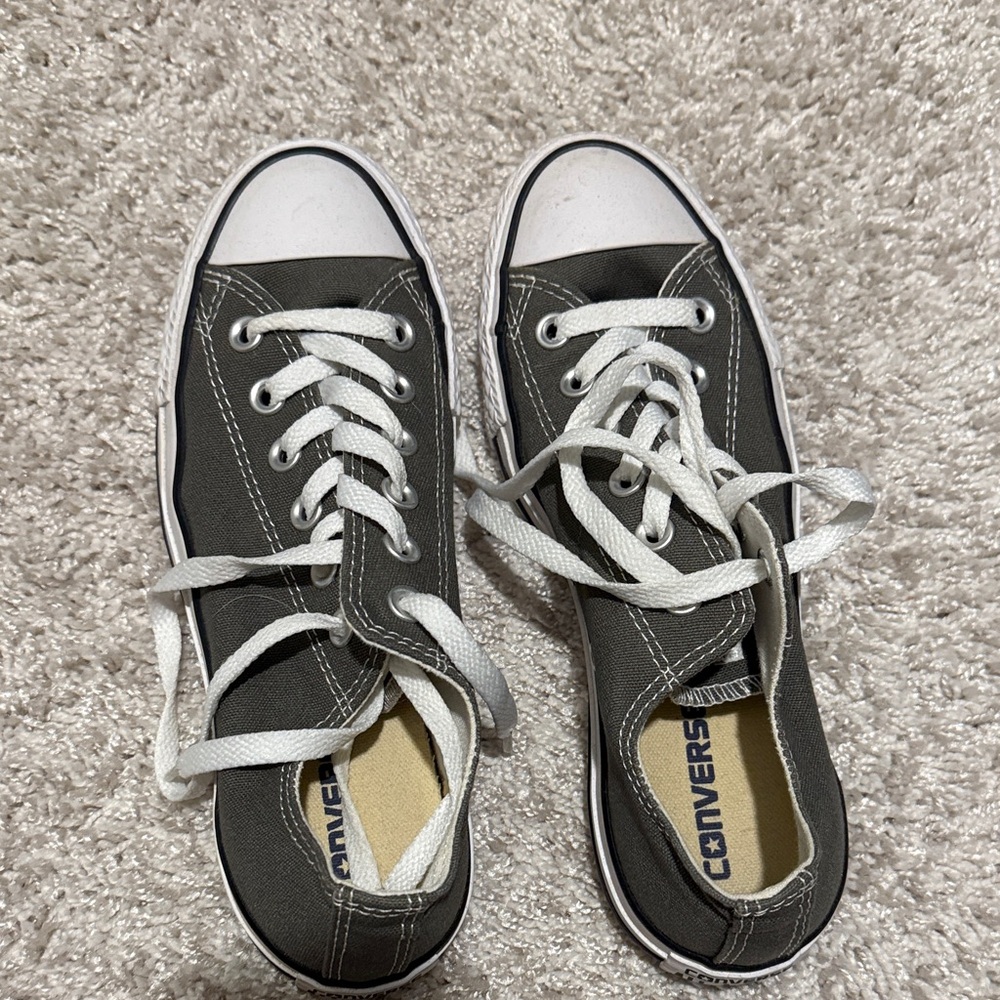 Converse Charcoal Canvas Sneakers